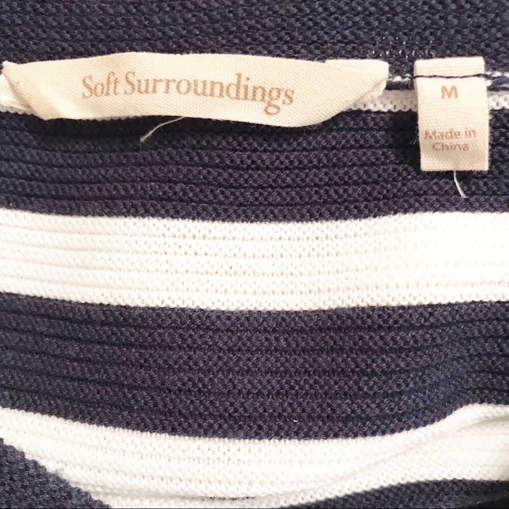Soft Surroundings Vista Pullover Pom Pom Sweater Medium - Picture 7 of 8